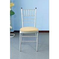 Neel Blue Chair Pad Cover Soft Spandex Removable for home, Wedding Party, Events, Pack of 10 in Beige