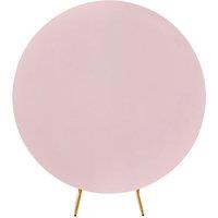 Neel Blue Round Arch Backdrop Cover Spandex Wrinkle-Resistant Circle Arch Stand Cover - 180cm in Baby Pink