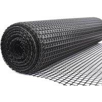 FLAVORA BLACK PVC PLASTIC FENCE MESH GARDEN SAFETY BARRIER MESH | Size: 0.6m2