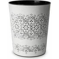 PAWNORA 9 Liter Waste Rubbish Paper Bin ICE White