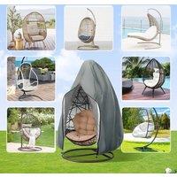 EONLION Hanging Swing Egg Chair Cover Waterproof Outdoor in Grey | Size: 100 cm