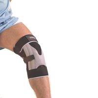 York Adjustable Stabilised Knee Support neoprene with metal stabilisers in Black