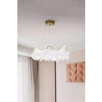 H&O Direct Feather LED Ceiling light Chandelier Pendant Light