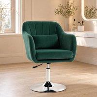 STILVORA Swivel Tub Chair with Adjustable Height, Green