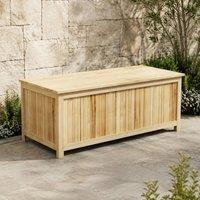 STILVORA 172 Litre Outdoor Storage Box with Hinged Lid in Natural