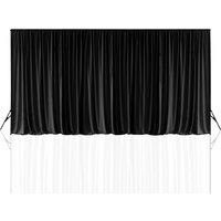 Neel Blue 3x9 Metres Spandex Backdrop, Polyester Fabric Backdrop Panel in Black