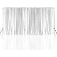 Neel Blue 3x9 Metres Spandex Backdrop, Polyester Fabric Backdrop Panel in White