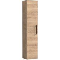 Balterley Bramshall Modern 1 Soft Close Door Wall Hung Tall Storage Unit, 300mm in Brown