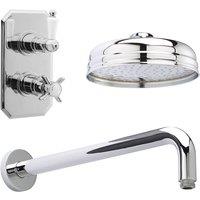 Balterley Traditional Concealed 1 Outlet Shower Valve, Chrome in Silver