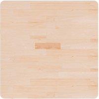 Berkfield Home Square Table Top 70x70x2.5 cm Untreated Solid Wood Oak in Light Oak