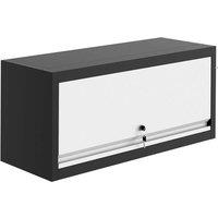 London Boutique Wall Mounted Tool Cabinet Hanging Storage Cabinet w/Lockable Door in Grey