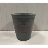 KDMD Grey Round Love Heart Tree Planter in Dark Grey