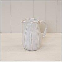 KDMD Natural Ceramic Jug with Petal Shape design Large