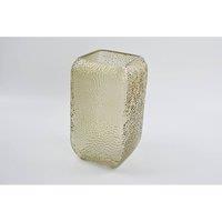 KDMD Light Brown Dimpled Square Vase