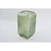 KDMD Vintage Green Dimpled Square Vase