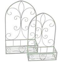 KDMD Hearts Wall Planters Set of 2 White