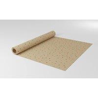 KDMD Nat Kraft Red Green Dots Paper 50cmx100m in Light Brown