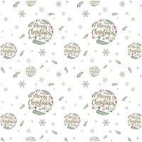KDMD Merry Christmas Frosted Cello Film 80cm x 50cm in Green | Size: 80 cm x 50 cm