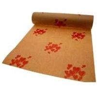 KDMD Natural Kraft Paper with Red Hearts in Brown