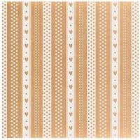 KDMD Natural Fancy Free Hearts Kraft Paper 50cm x 100m