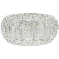KDMD Halo Glass Votive 3.5cm x 8cm 10 Pack in Clear | Size: 3.5 cm x 8 cm