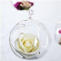 KDMD 10cm Hanging Bubble Tealight 4 Pack in Clear