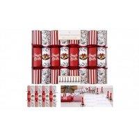 KDMD Jingle Bell Crackers 12 Inch 8 Pack in Red