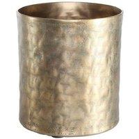 KDMD Apollo Cylinder Antique Gold Pot 17cm