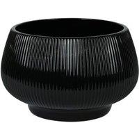 KDMD Glossy Black Hortus Belgrade Bowl 24x18cm | Size: 24x18 cm