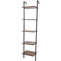 KORVIXA Industrial Floating Shelves Rustic Shelving Unit Home Storage Shelf in Brown | Size: 60 cm x 100 cm