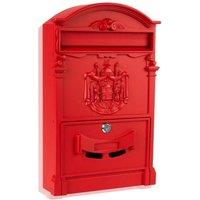 FLAVORA LOCKABLE LETTER POST BOX red