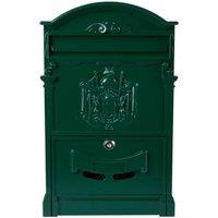 FLAVORA LOCKABLE LETTER POST BOX green