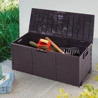 EONLION 290L Outdoor Storage Box Garden Deck Box Patio in Brown | Size: 100 cm