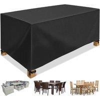 EONLION 210D Waterproof Outdoor Garden Furniture Cover in Black | Size: 100 cm