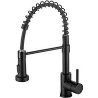 Kelvenix Kitchen Sink Mixer Tap Pull Out Spray Black | Size: 10000mm x 520mm