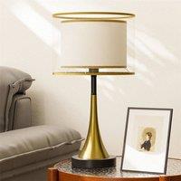 Kelvenix Nightstand Bedside Table Lamp 3-Color Temperatures Lighting in Gold