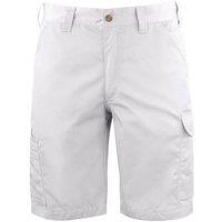 Projob Men's Polyester Blend Cargo Shorts in White | Size: 28R