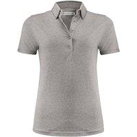 James Harvest Women's American Supreme Cotton Polo Shirt in Grey | Size: XS