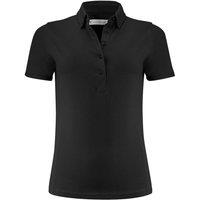 James Harvest Women's American Supreme Cotton Polo Shirt in Black | Size: Large