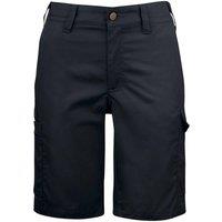 Projob Women's 2529 Polycotton Work Cargo Shorts in Black | Size: 28