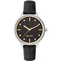 Nine West Women's NW-2557BKBK 34mm Quartz Watch in Black