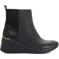 Dune London Women's 'Epitome' Leather Trainers in Black | Size: 6