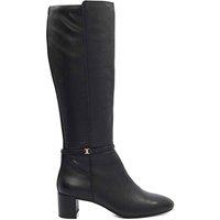 Dune London Women's 'Seoul' Leather Knee High Boots in Black | Size: 4