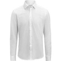 J Harvest & Frost Men's Plain Cotton Slim Shirt in White | Size: XS