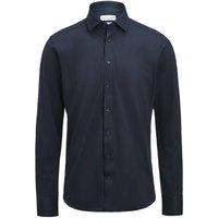 J Harvest & Frost Men's Plain Cotton Slim Shirt in Navy | Size: Medium