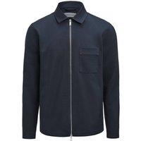 J Harvest & Frost Men's Full Zip Modern Overshirt in Navy | Size: 4XL