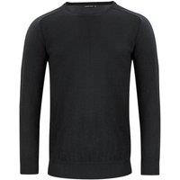 J Harvest & Frost Men's Merino Wool Round Neck Sweater Top in Black | Size: Large