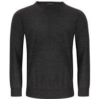 J Harvest & Frost Men's Merino Wool Round Neck Sweater Top in Dark Grey | Size: Medium