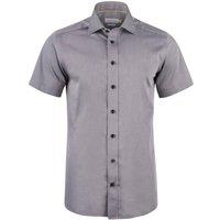 J Harvest & Frost Men's Regular Short-Sleeved Shirt in Grey | Size: 2XL