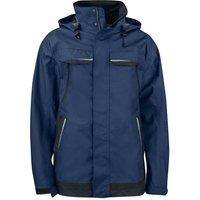 Projob Men's 4441 Functional Hooded Padded Jacket in Navy | Size: Small